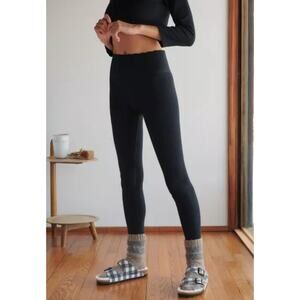 by Anthropologie Women's Everyday Seamless Legging in Black SZ SMALL EUC Casual